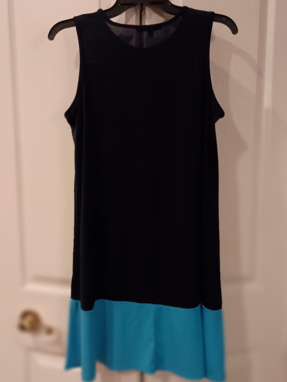 Tiana B. Black Dress with Teal Hem Mini - Picture 3 of 5